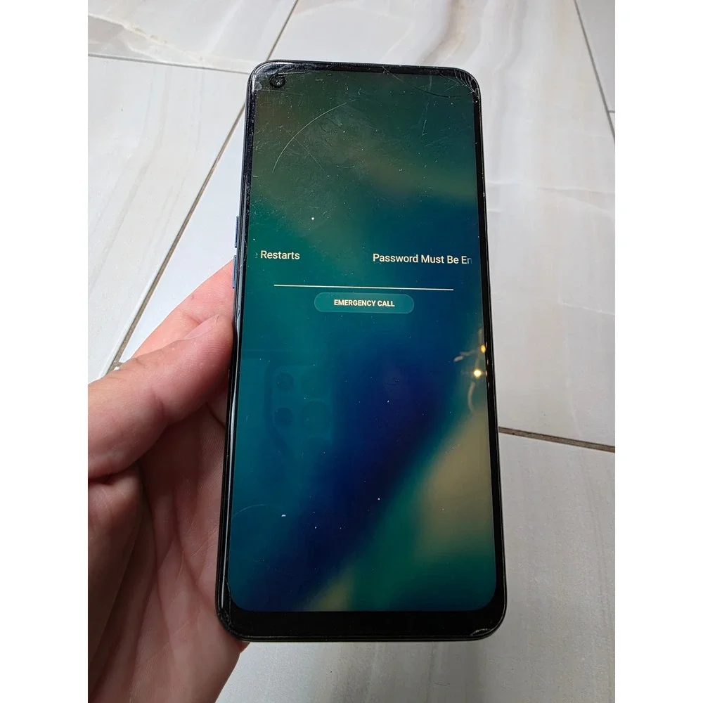 OnePlus Nord N200 5G Blue Quantum 64GB DE2118 Cracked Screen Password Locked F2